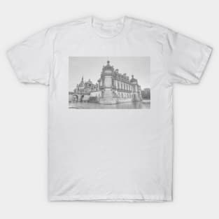 Chateau Chantilly in Black & White T-Shirt